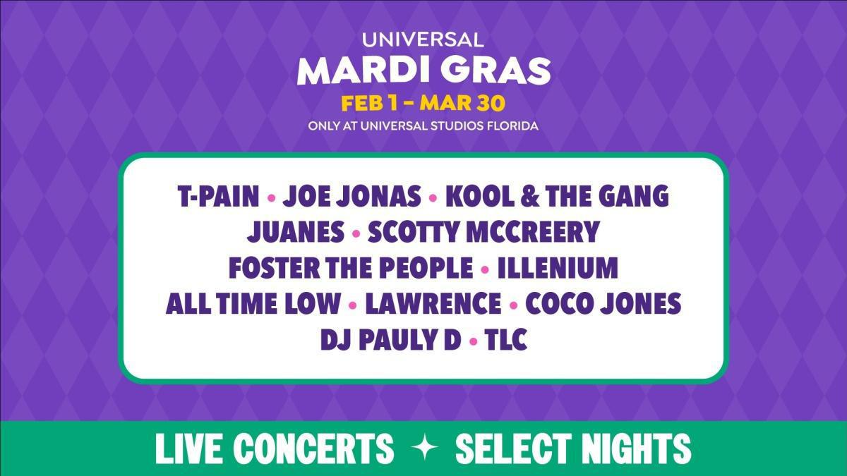 T-Pain ist Headliner des Konzertprogramms für den Universal Mardi Gras 2025 T-Pain ist Headliner des Konzertprogramms für den Universal Mardi Gras 2025