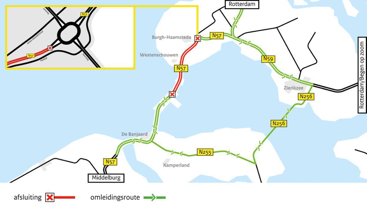 Verkeershinder N57 Verkeershinder N57