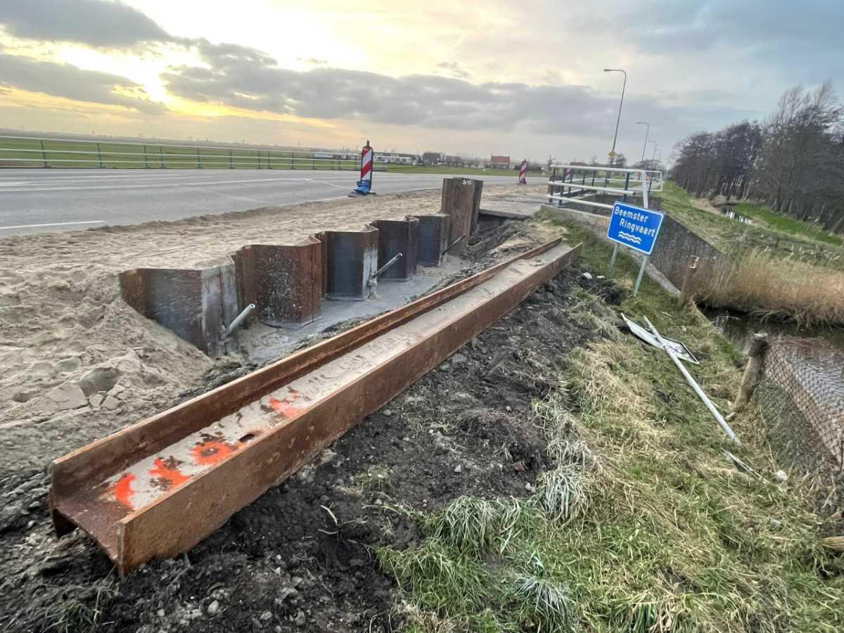 Afsluiting Schermerhornerweg > werkzaamheden BAM Afsluiting Schermerhornerweg > werkzaamheden BAM