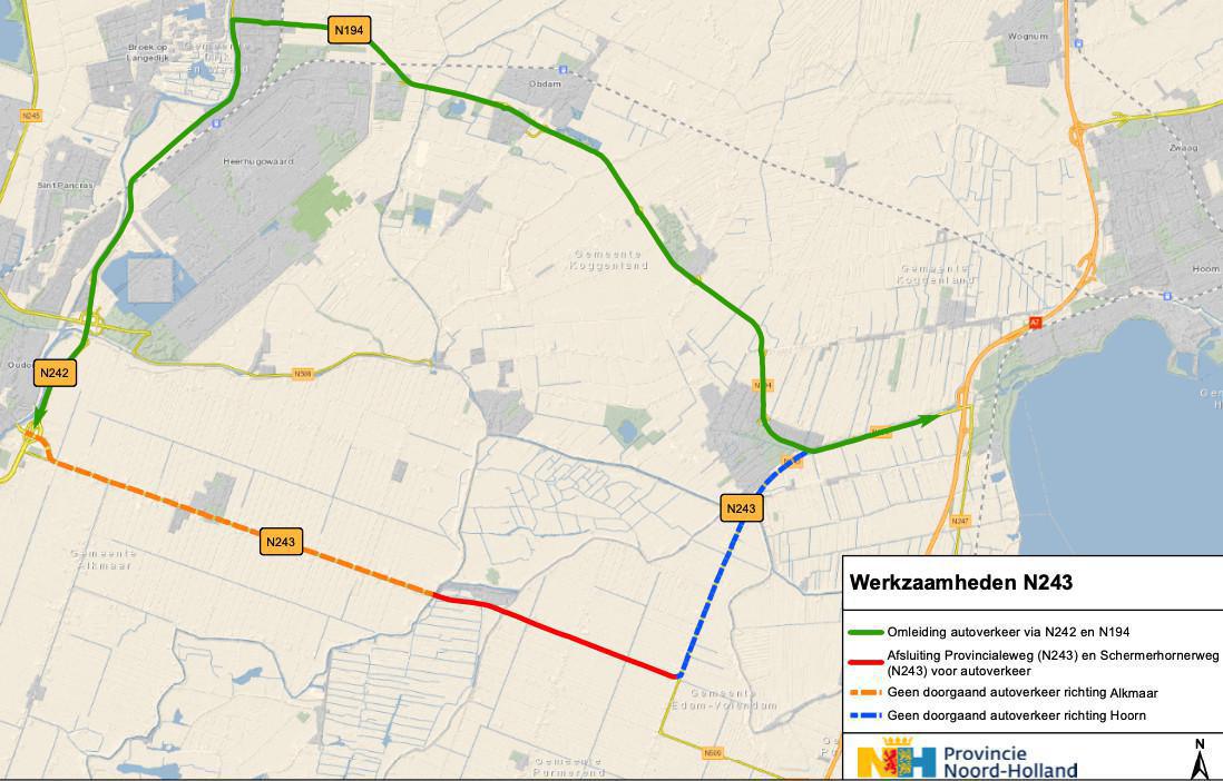 Maaiwerkzaamheden en omleidingsroute Maaiwerkzaamheden en omleidingsroute