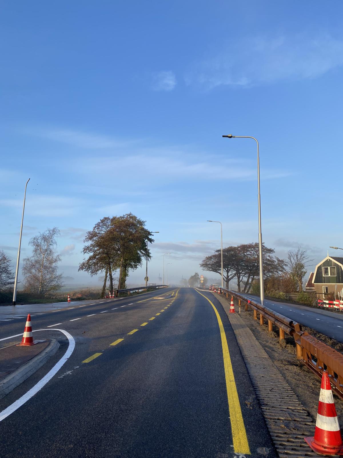 In gebruikname deeltraject Rustenburgerweg < > rotonde Middenweg In gebruikname deeltraject Rustenburgerweg < > rotonde Middenweg