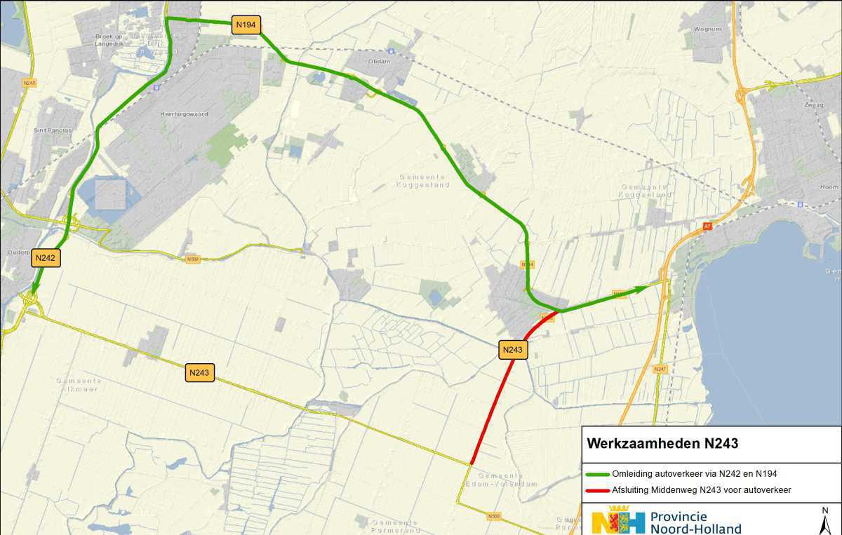 Details afsluiting tussen rotonde Middenweg < > Braken/ overige planning Details afsluiting tussen rotonde Middenweg < > Braken/ overige planning