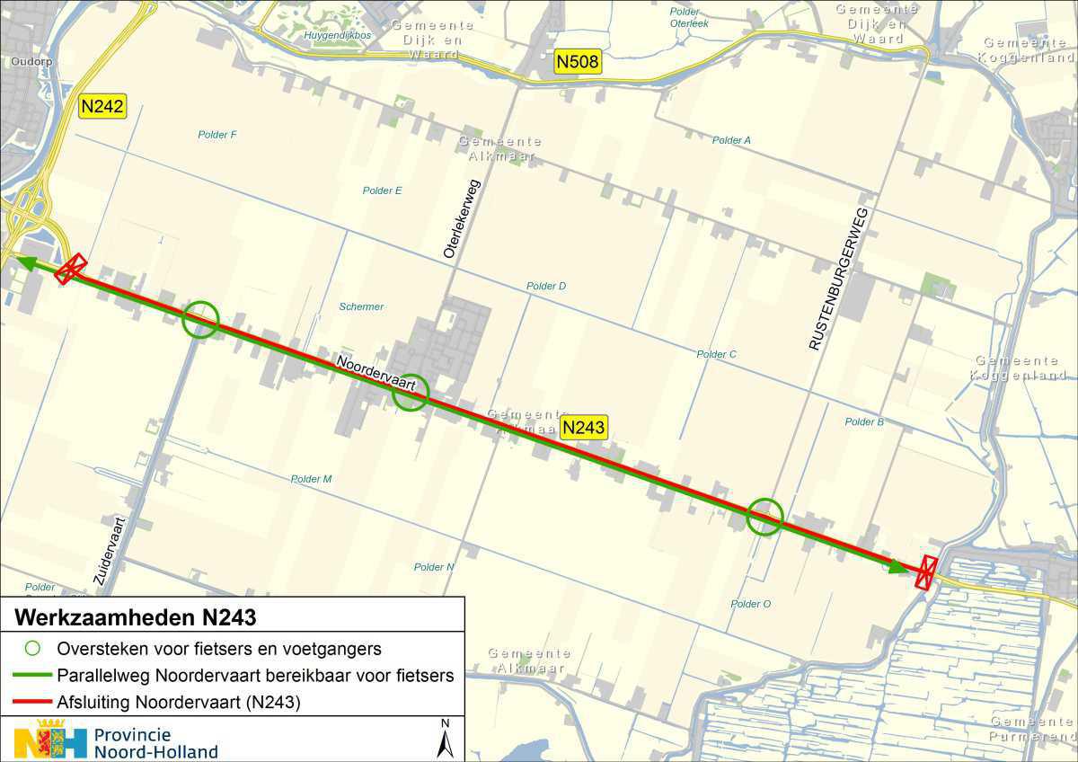 Informatie werkzaamheden N243: april - augustus 2023 Informatie werkzaamheden N243: april - augustus 2023