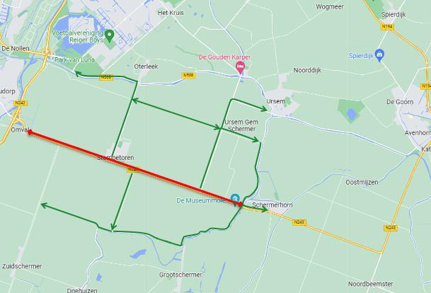Deeltraject Omval Alkmaar <> rotonde Molendijk Schermerhorn Deeltraject Omval Alkmaar <> rotonde Molendijk Schermerhorn