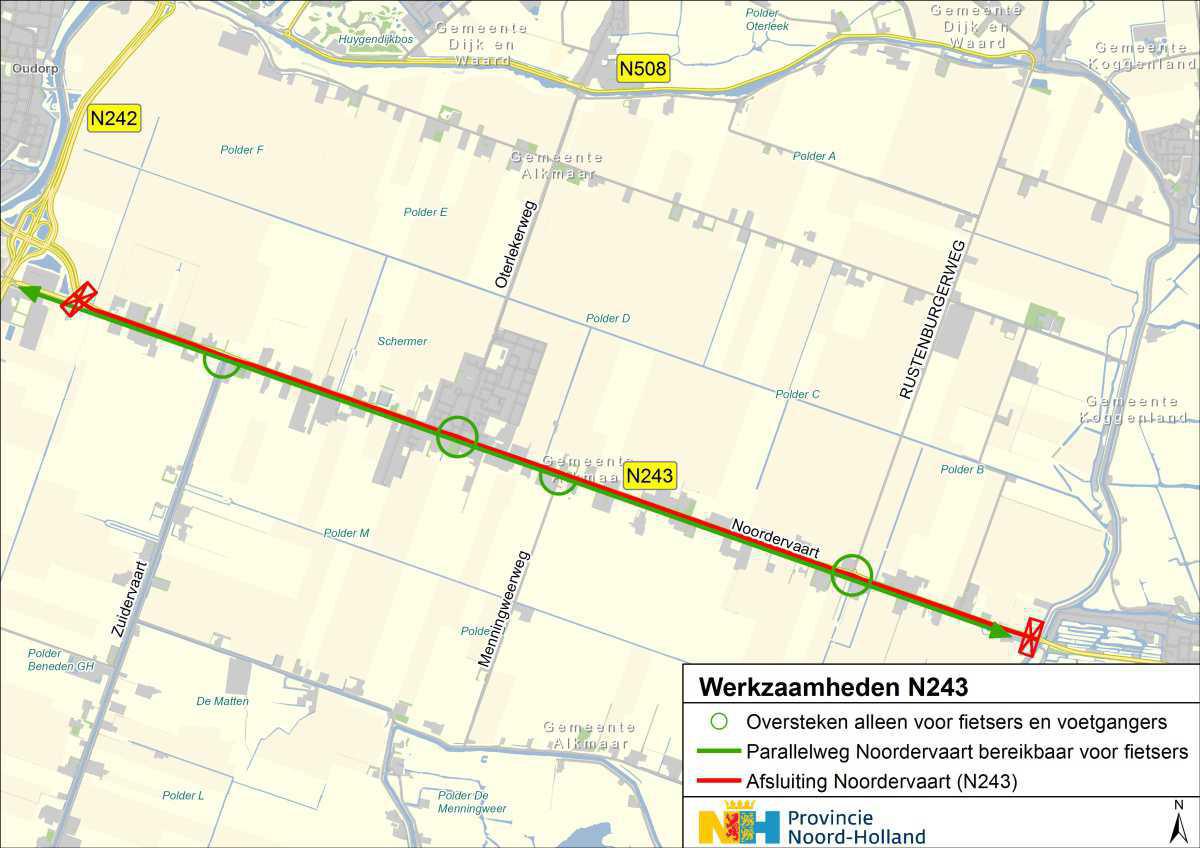 Bereikbaarheid tijdens werkzaamheden deeltraject Omval < > rotonde Molenweg