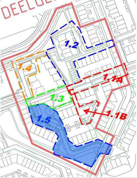 Deelgebied 1. Uitloop werkzaamheden fase 1.5 Deelgebied 1. Uitloop werkzaamheden fase 1.5