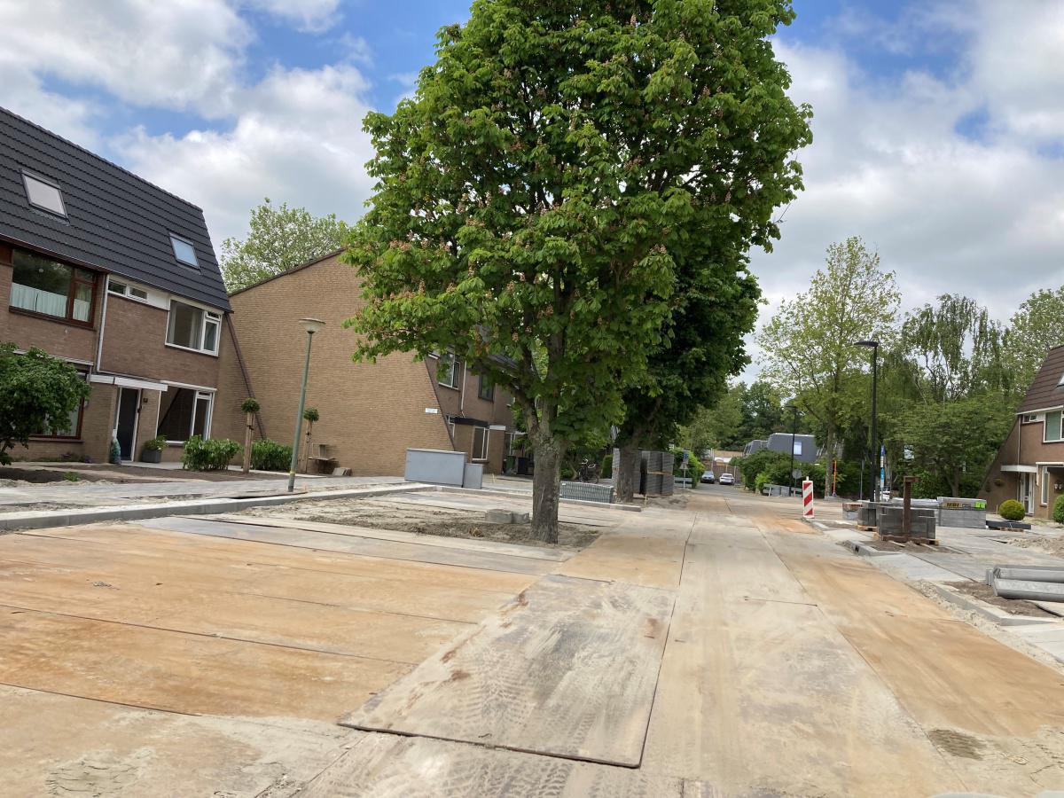 Deelgebied 2, Kastanjedreef: tijdelijk parkeren op rijplaten Deelgebied 2, Kastanjedreef: tijdelijk parkeren op rijplaten