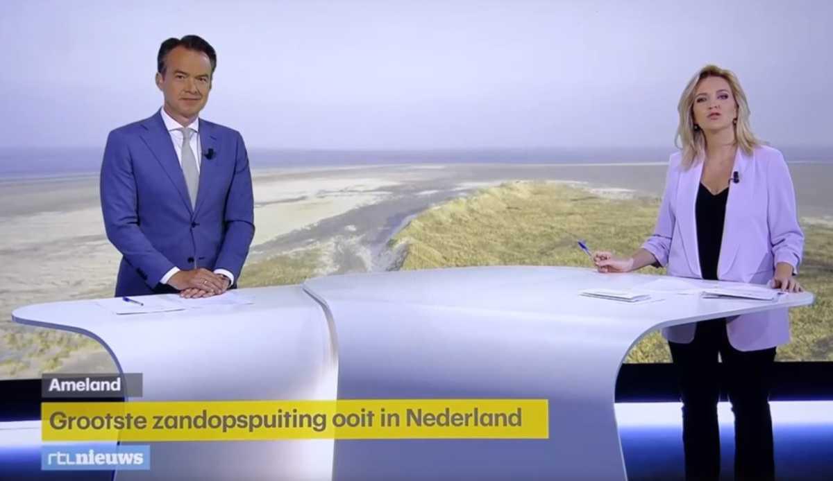 Strandsuppletie Ameland uitgebreid in het nieuws (video) Strandsuppletie Ameland uitgebreid in het nieuws (video)