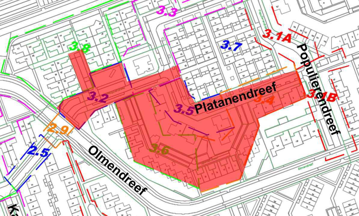 Deelgebied 3, vrijmaken parkeerplaatsen Deelgebied 3, vrijmaken parkeerplaatsen