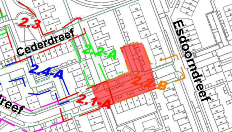 Deelgebied 2: Parkeerplaats Kastanjedreef/Cederdreef afgesloten 11 t/m 13 maart Deelgebied 2: Parkeerplaats Kastanjedreef/Cederdreef afgesloten 11 t/m 13 maart