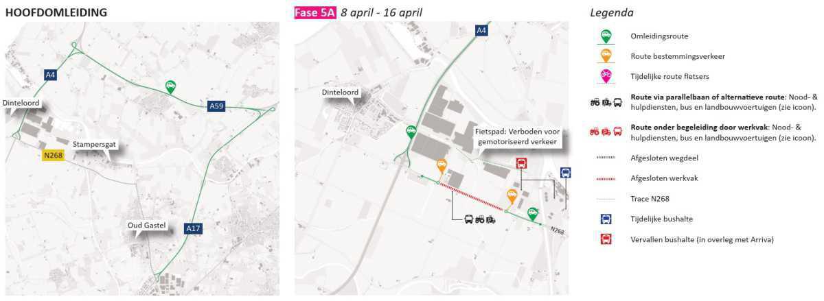Start werkzaamheden N268 vanaf 08-04-2024 Start werkzaamheden N268 vanaf 08-04-2024