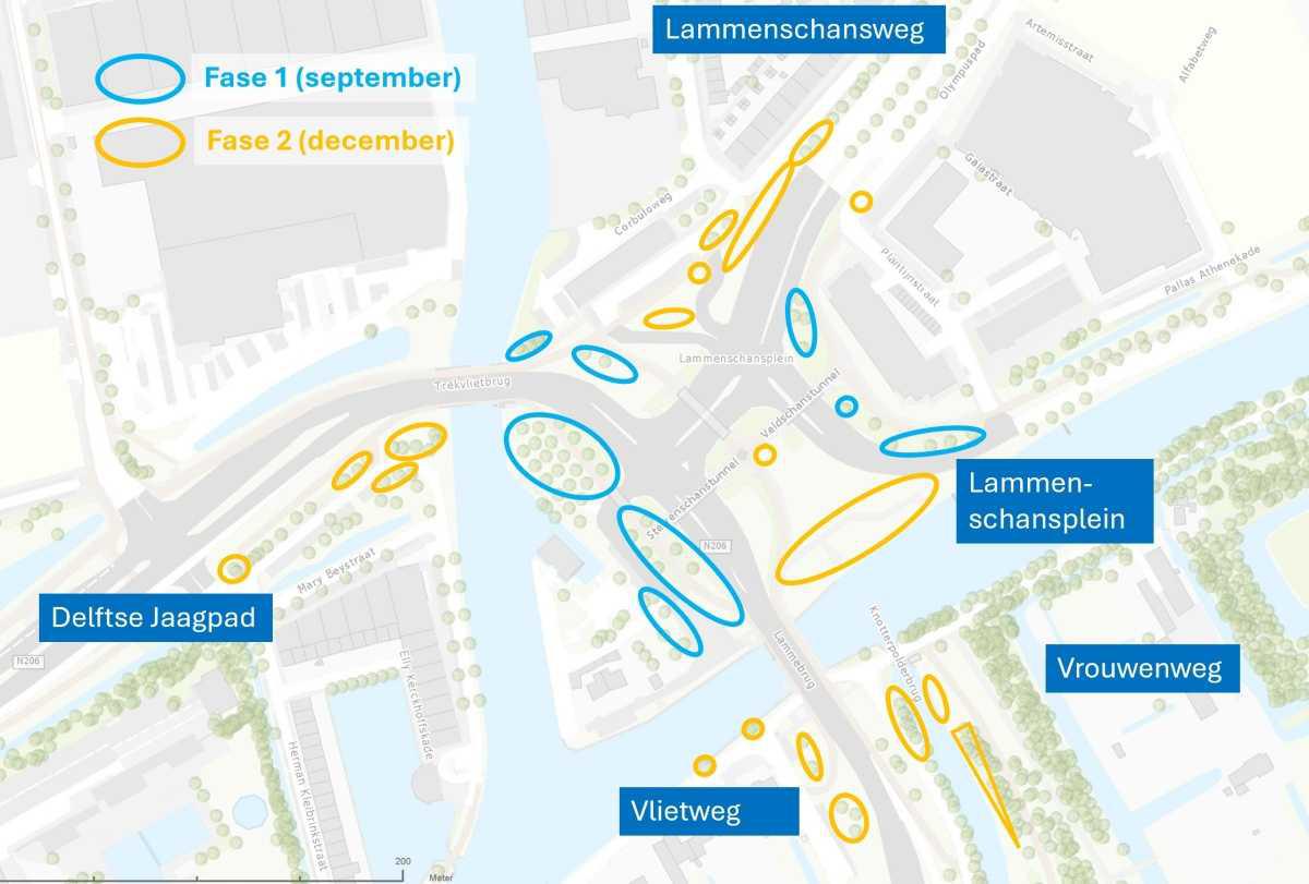 Verwijderen bomen & inrichten werkterreinen | December