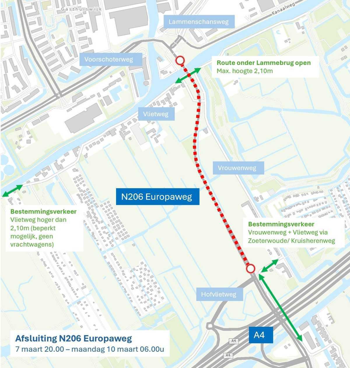 (Vaar)wegafsluitingen vanaf maart 2025