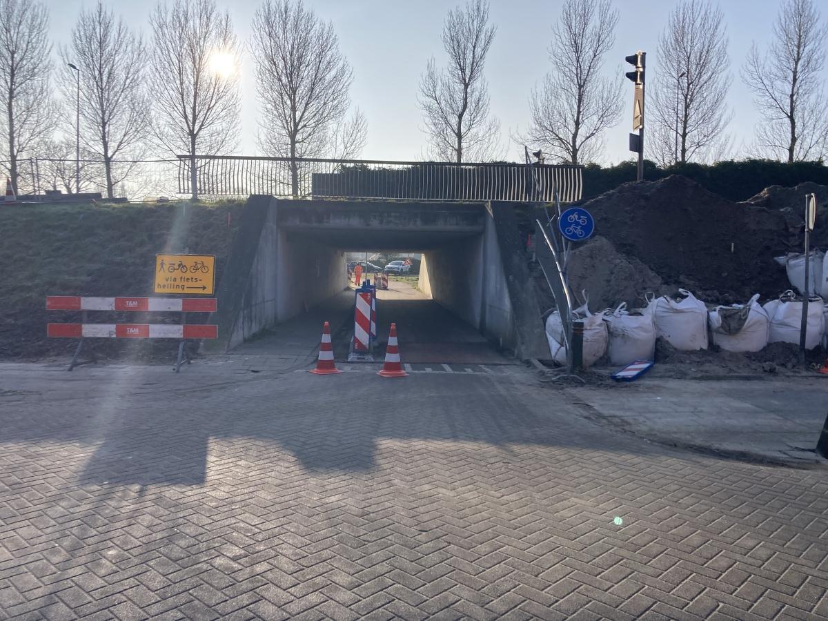 Werkzaamheden fietstunnel Zuiddijk van start