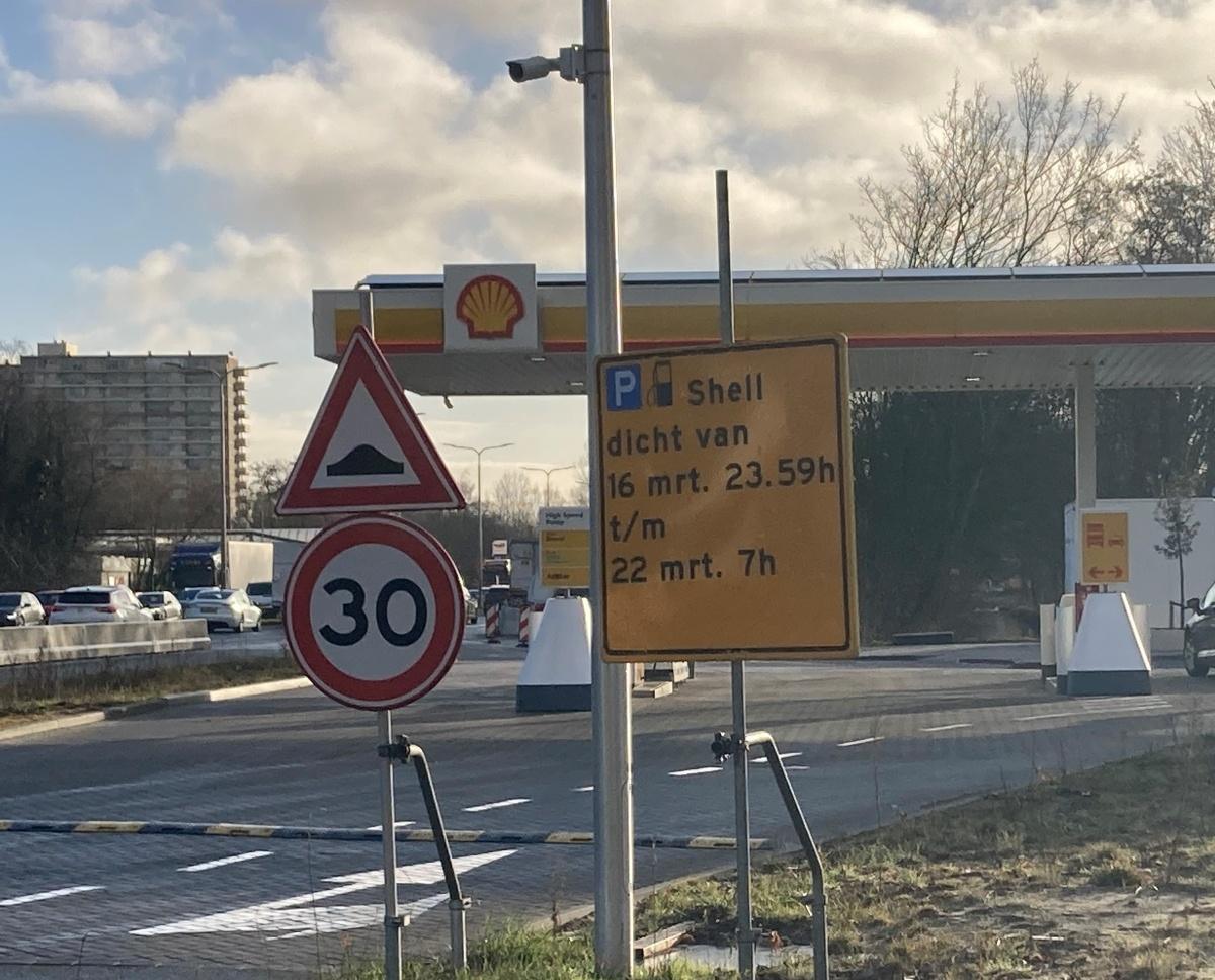 Shell dicht 16 tot 22 maart