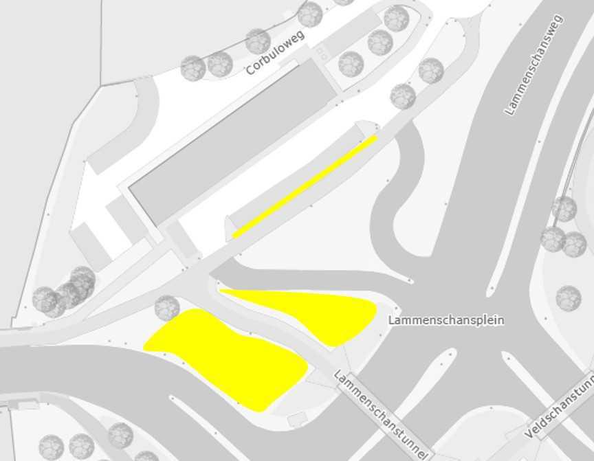 Aanbrengen zand bij Lammenschanstunnel Aanbrengen zand bij Lammenschanstunnel