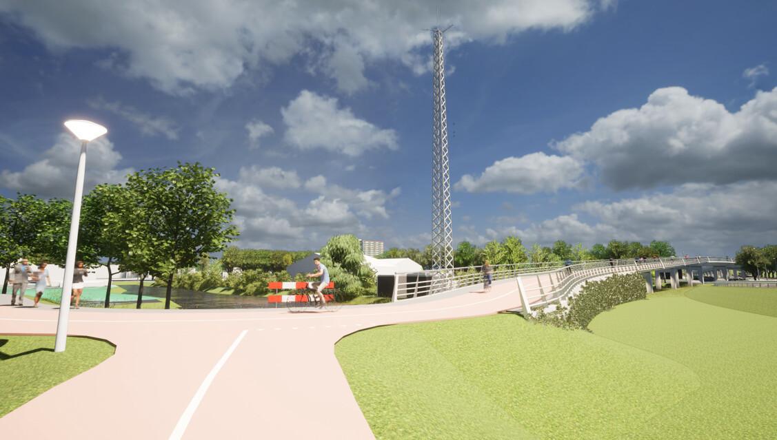 Voortgang werkzaamheden fiets- en voetgangersbrug Ambacht