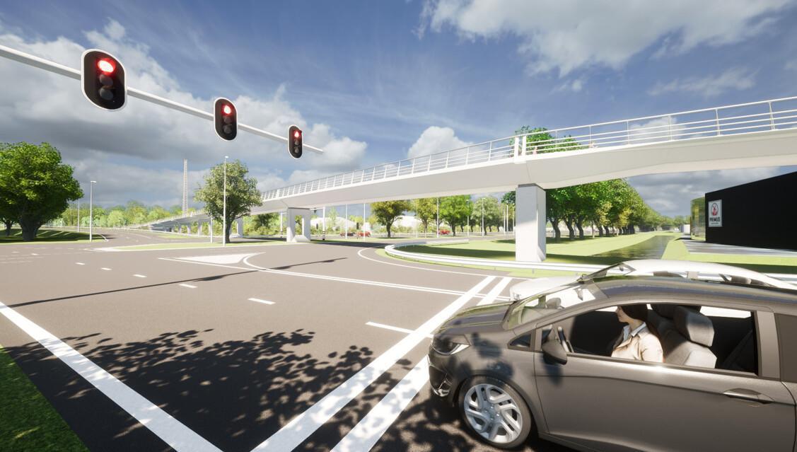 Voortgang werkzaamheden fiets- en voetgangersbrug Ambacht