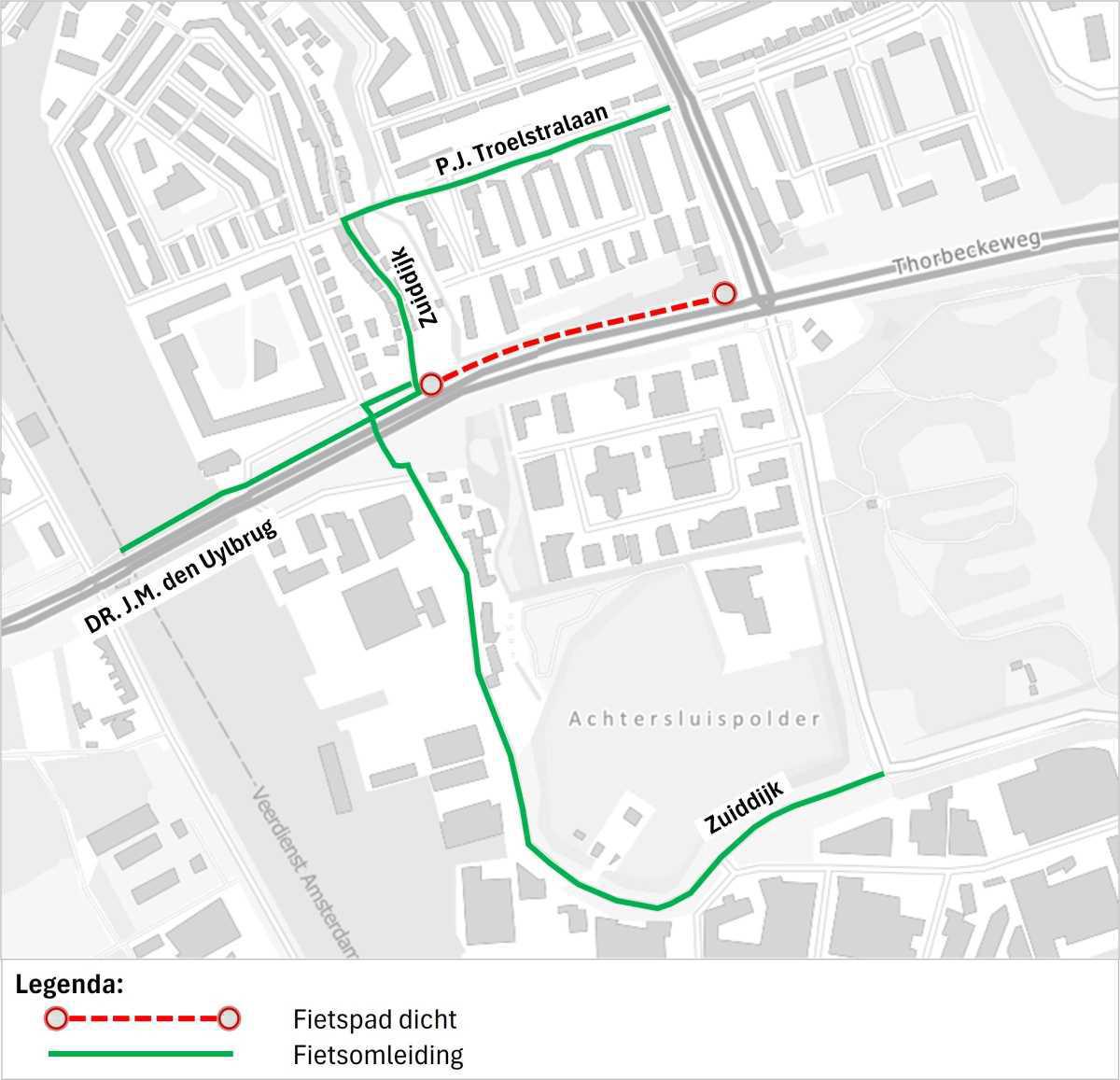 Fietspad Dr. J.M. den Uylweg klaar Fietspad Dr. J.M. den Uylweg klaar
