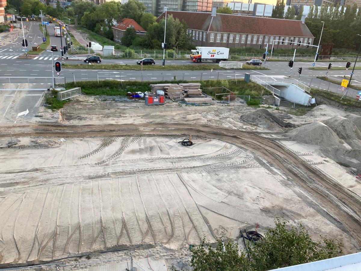 Funderingswerkzaamheden fietsonderdoorgang Vondellaan