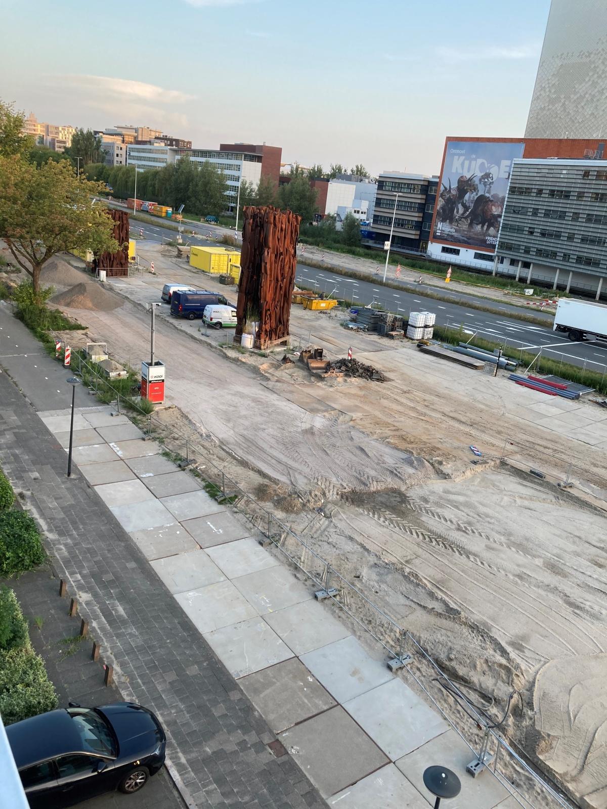 Funderingswerkzaamheden fietsonderdoorgang Vondellaan