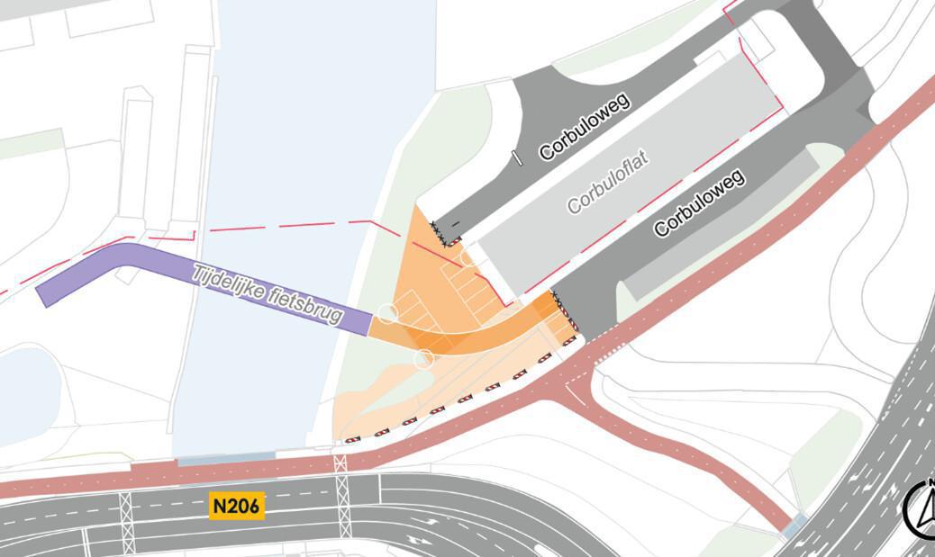 Werkzaamheden tijdelijk fietspad 