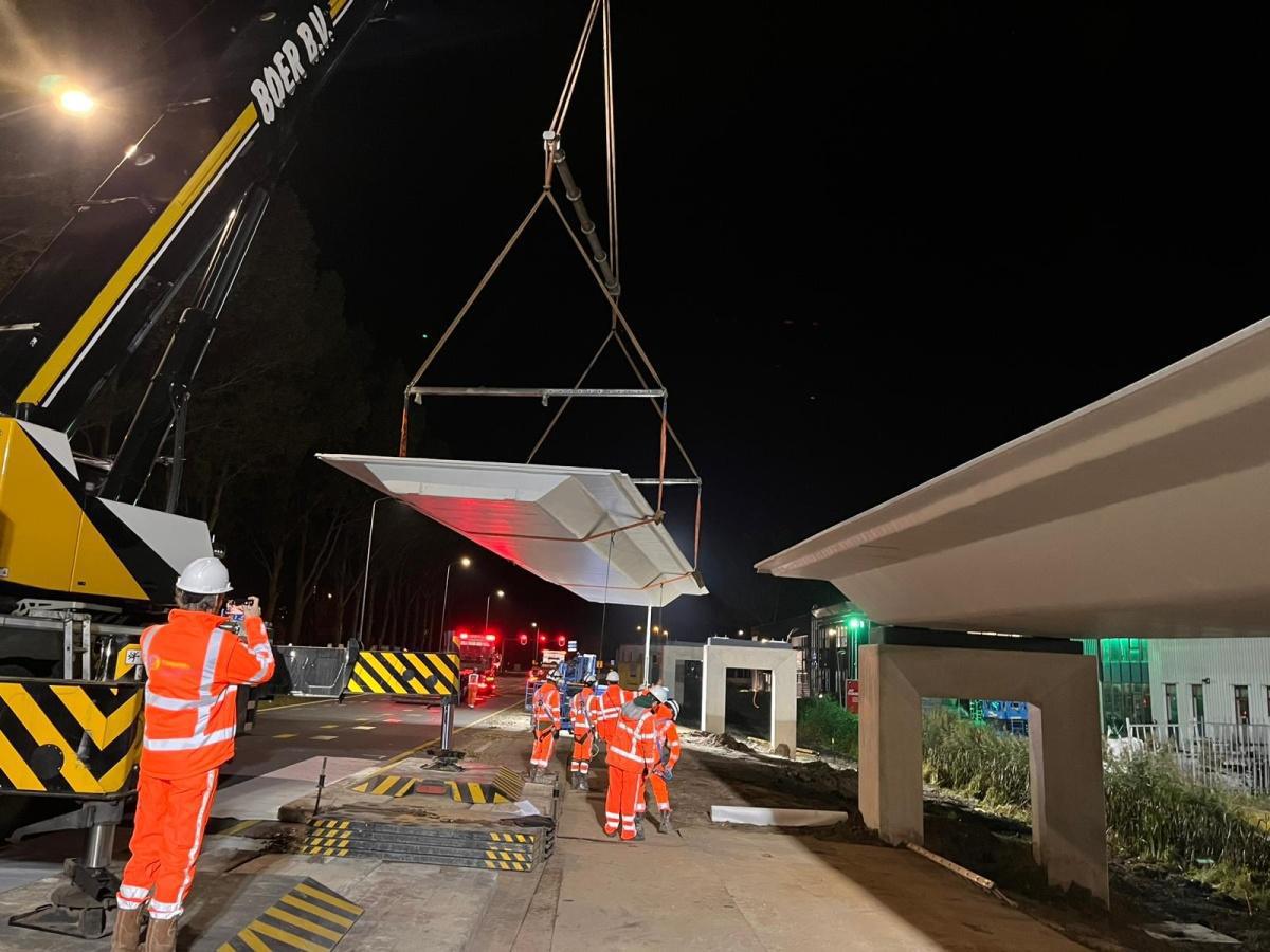 Up-Date Inhijsen brugdelen fietsbrug Ambacht