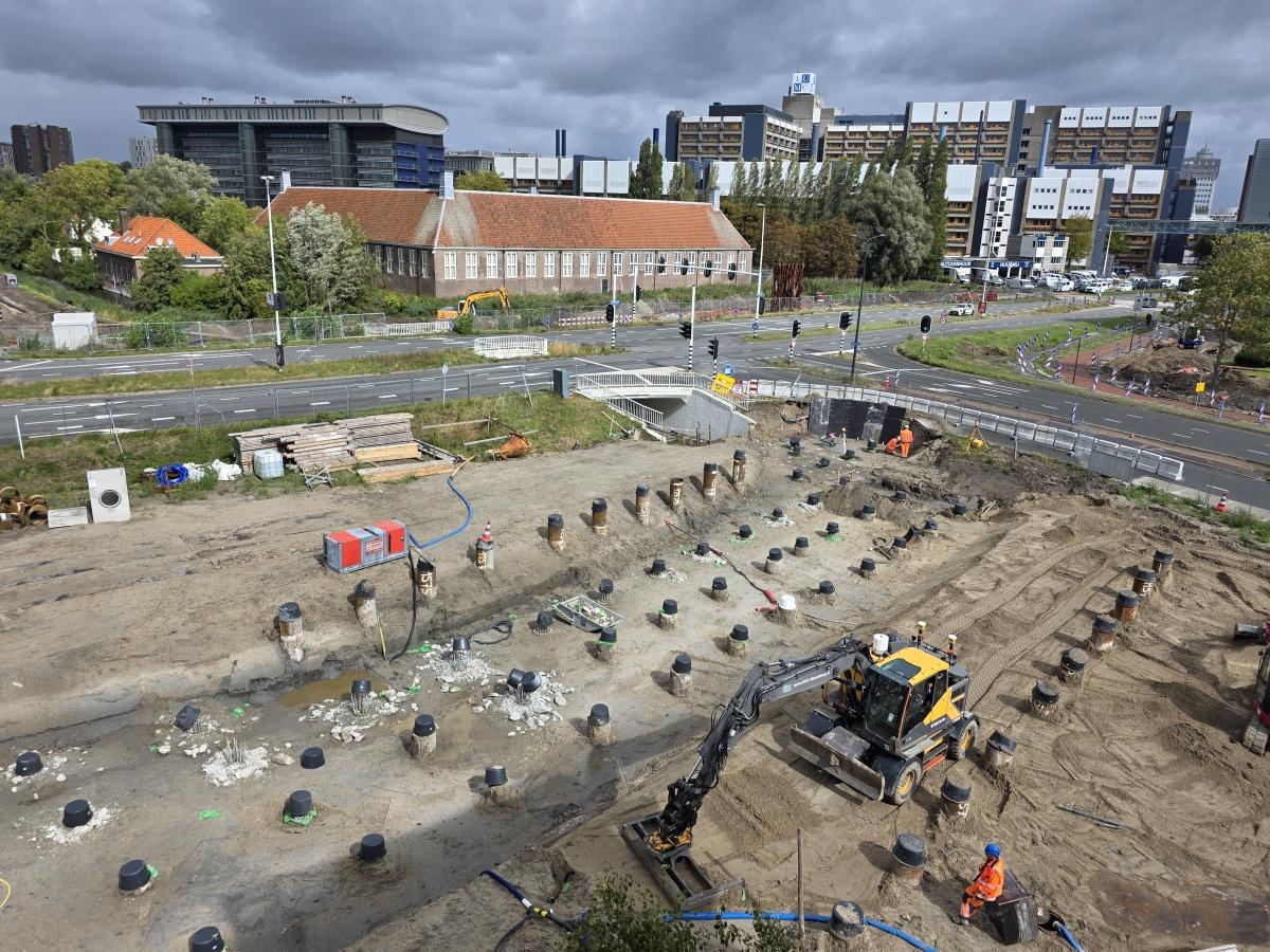 Voortgang bouw onderdoorgang Vondellaan