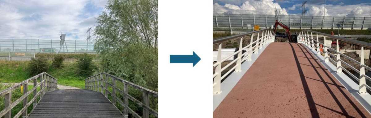 Nieuwe Kippenbrug geopend Nieuwe Kippenbrug geopend