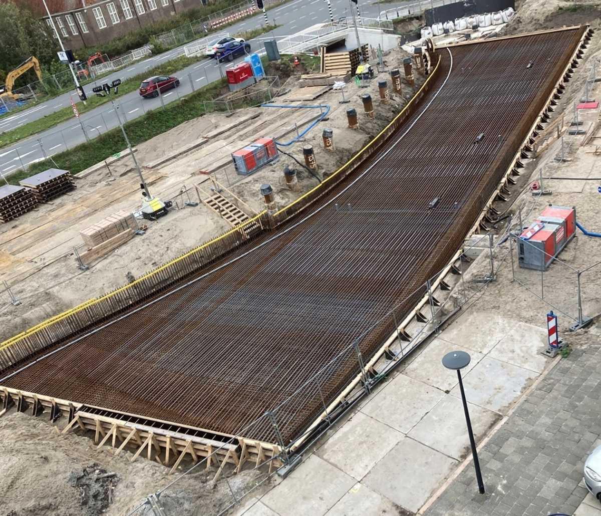 Voortgang bouw onderdoorgang Vondellaan