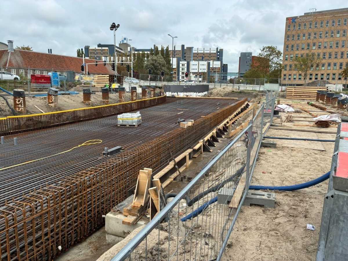 Voortgang bouw onderdoorgang Vondellaan Voortgang bouw onderdoorgang Vondellaan