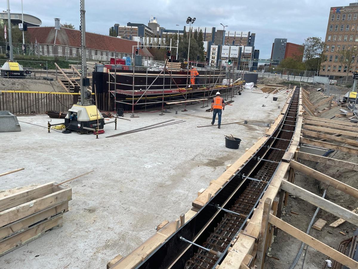 Voortgang bouw onderdoorgang Vondellaan Voortgang bouw onderdoorgang Vondellaan