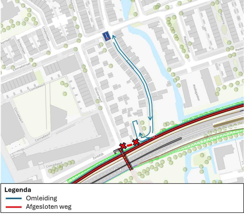Werkzaamheden fietstunnel Zuiddijk Werkzaamheden fietstunnel Zuiddijk