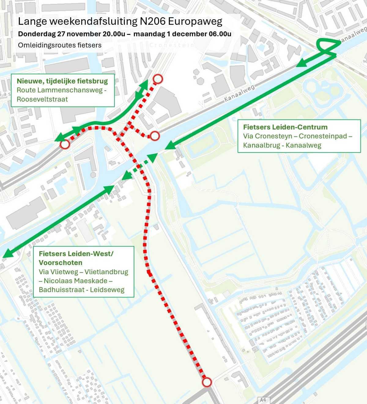 Reminder: Lange weekendafsluiting 27 november t/m 1 december Reminder: Lange weekendafsluiting 27 november t/m 1 december