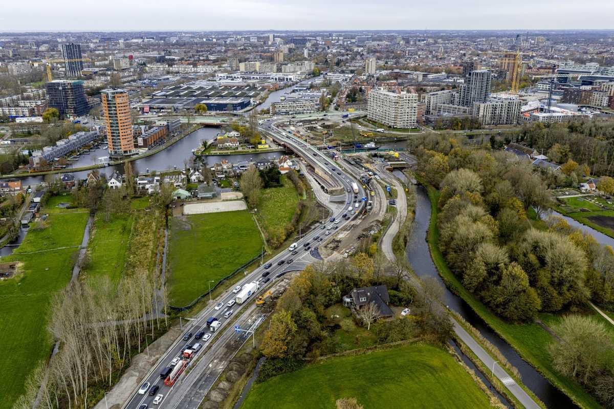 Avondafsluiting donderdag 15 januari N206 richting A4