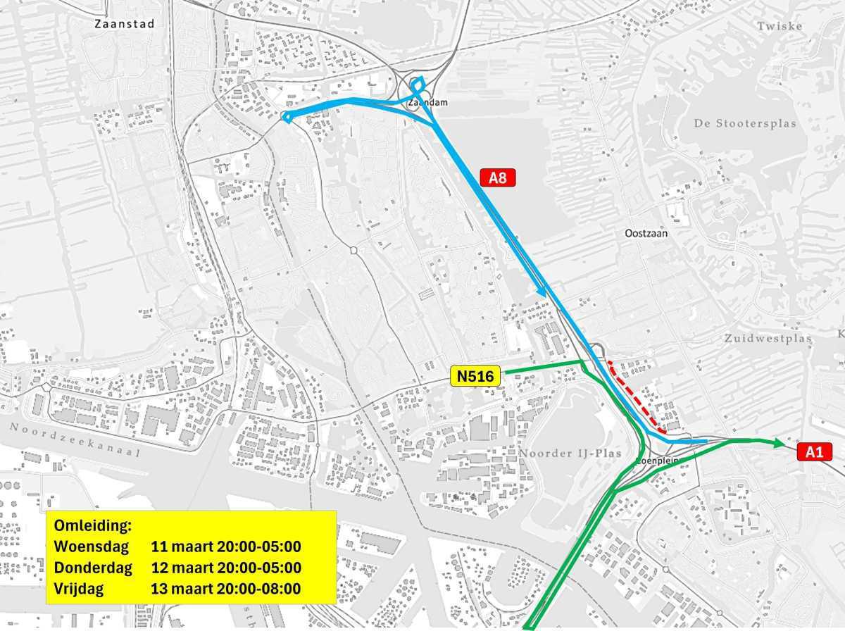 Werkzaamheden voor realisatie fietstunnel Skoon en verbetering van de Verlengde Stellingweg