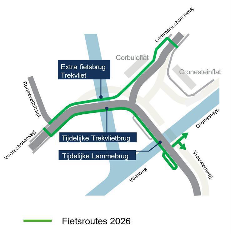  Fietsroutes N206/ Lammenschansplein