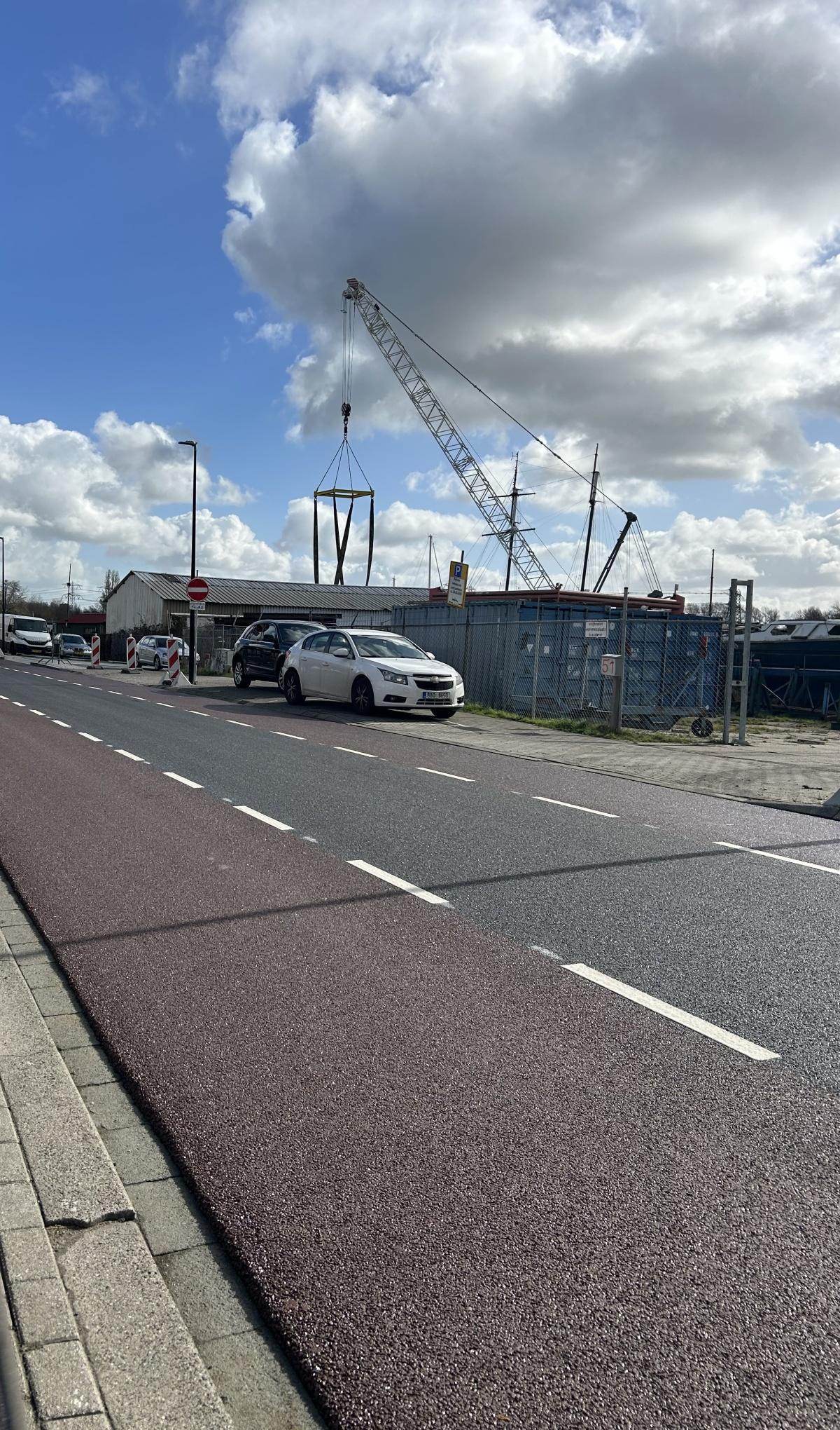 Afronding asfalt werkzaamheden Afronding asfalt werkzaamheden