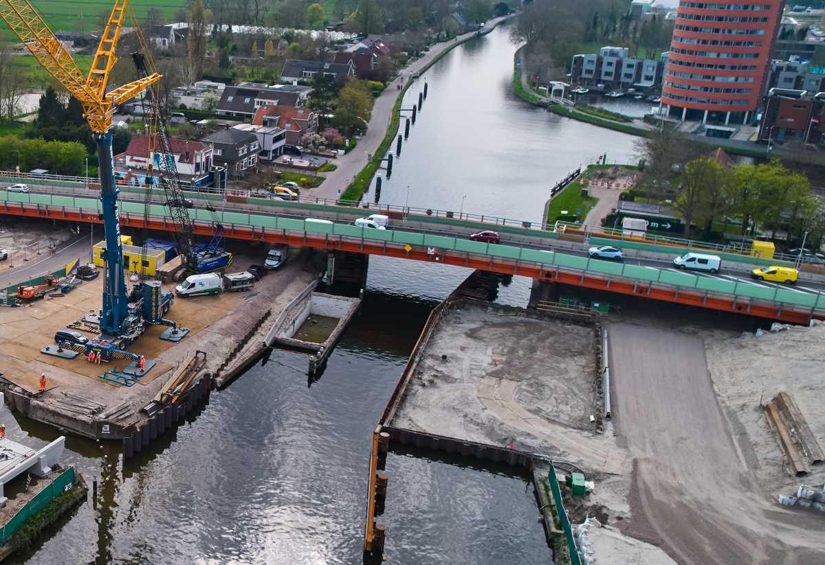 Heiwerkzaamheden voor Lammebrug Heiwerkzaamheden voor Lammebrug