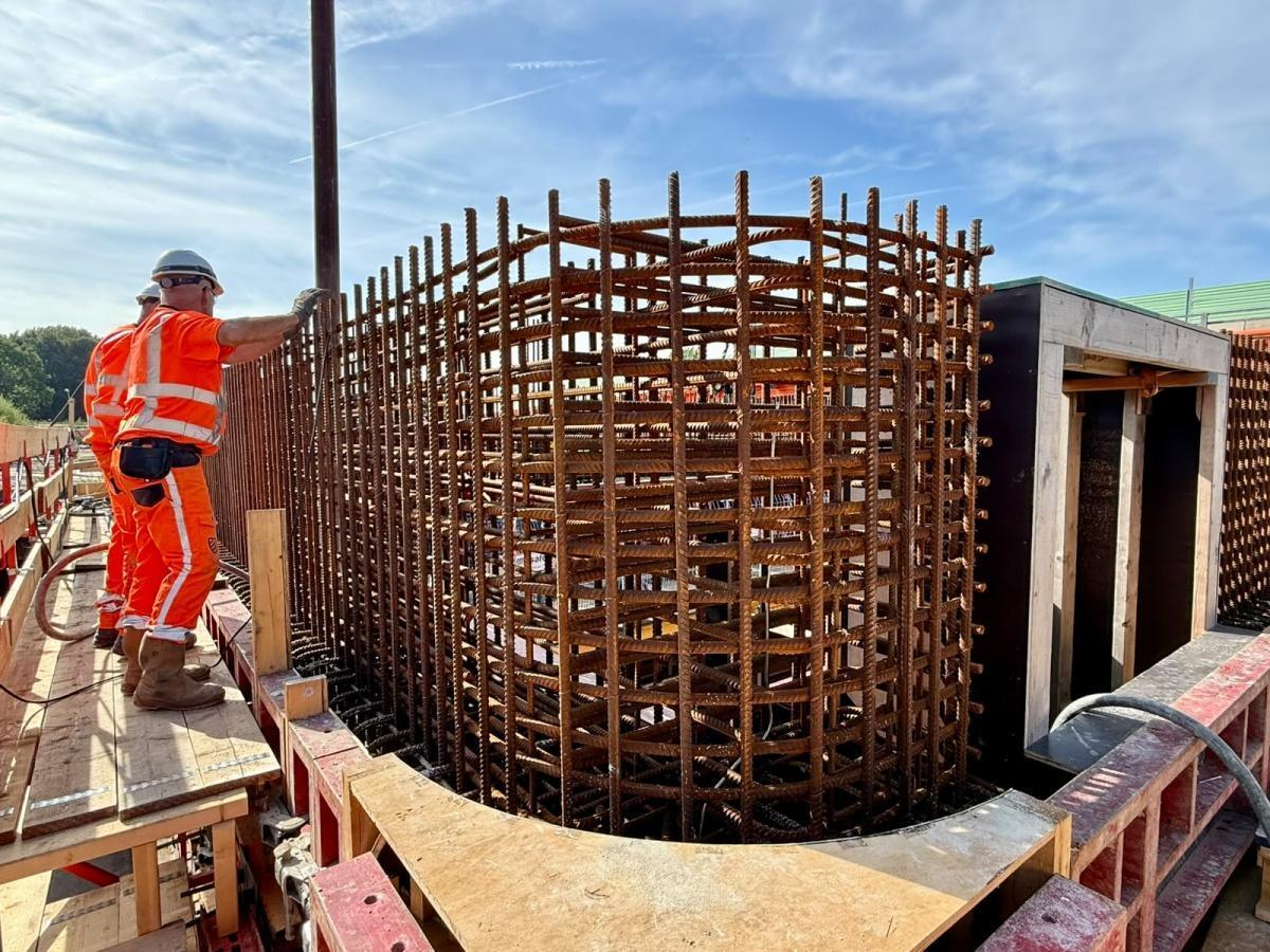 Een flinke betonklus voor de Lammebrug