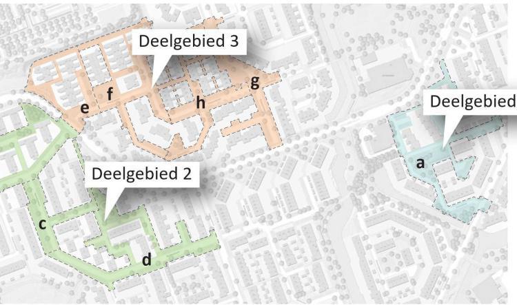 Overzicht deelgebieden