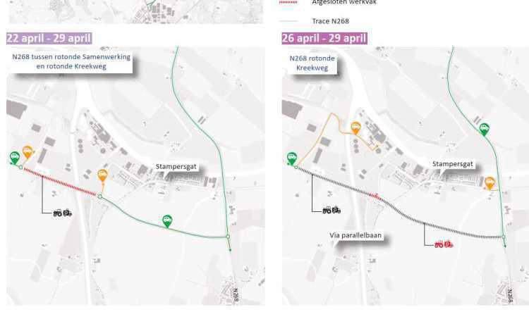 Werkzaamheden N268 week 17