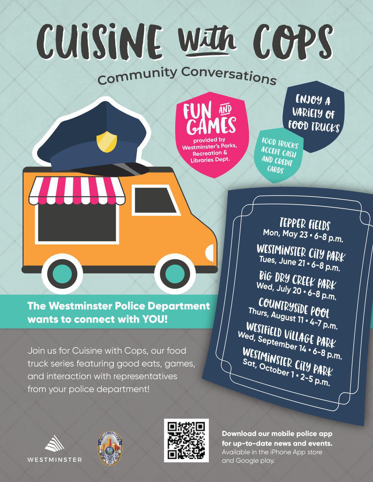 Cuisine with Cops - Community Conversations Cuisine with Cops - Community Conversations