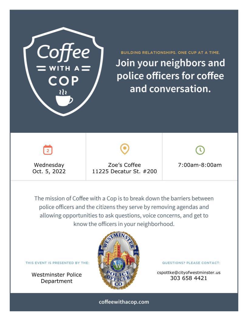 Coffee with a Cop 