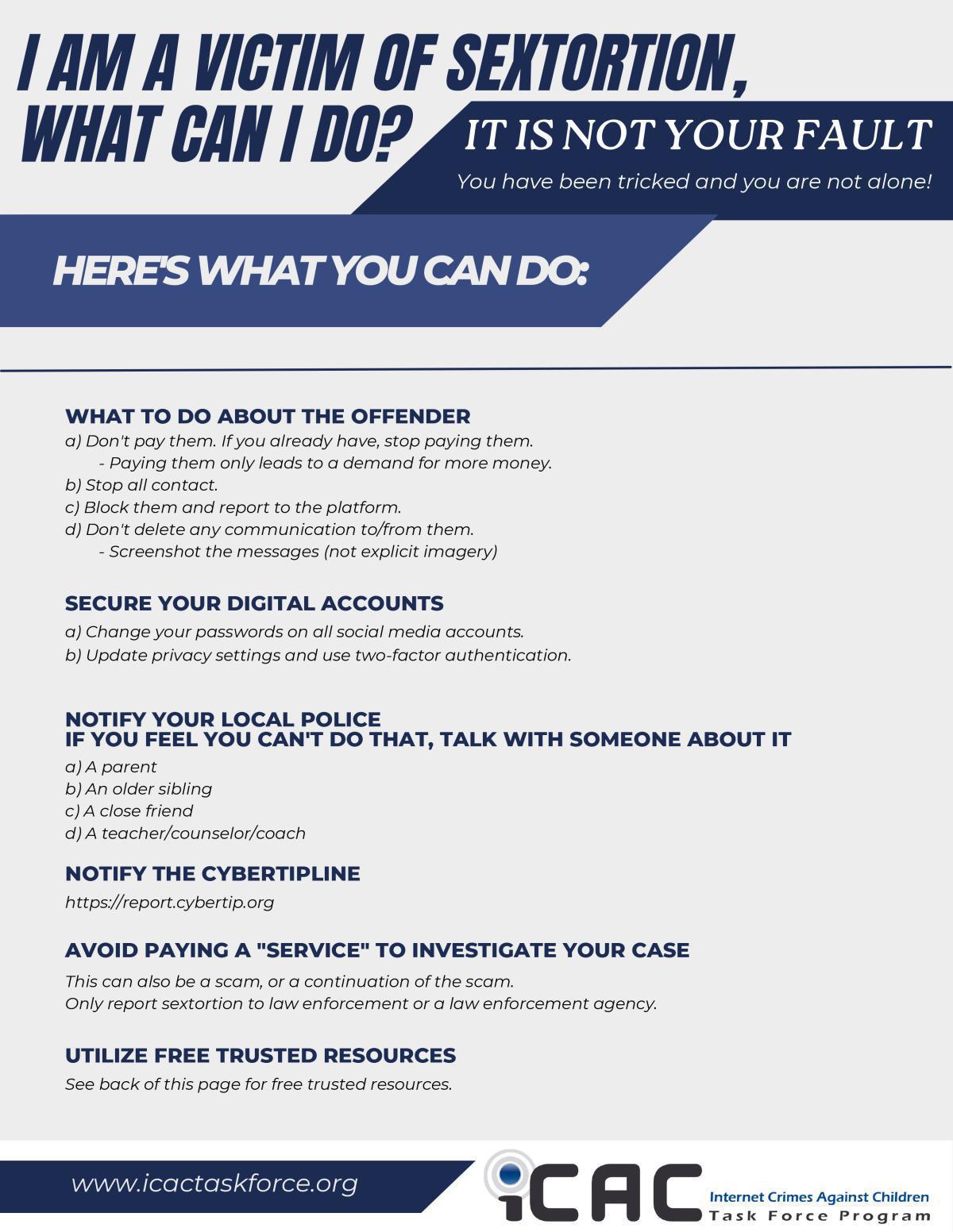 Westminster Police Department Warns Community of “Sextortion” Scammers