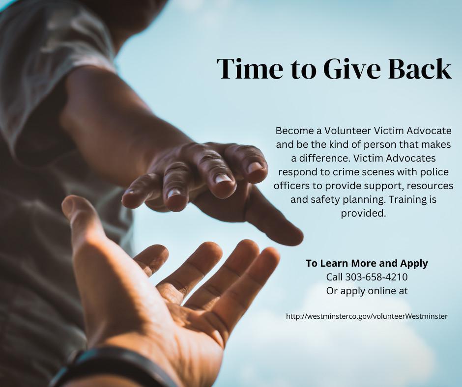 Give back to your community Give back to your community