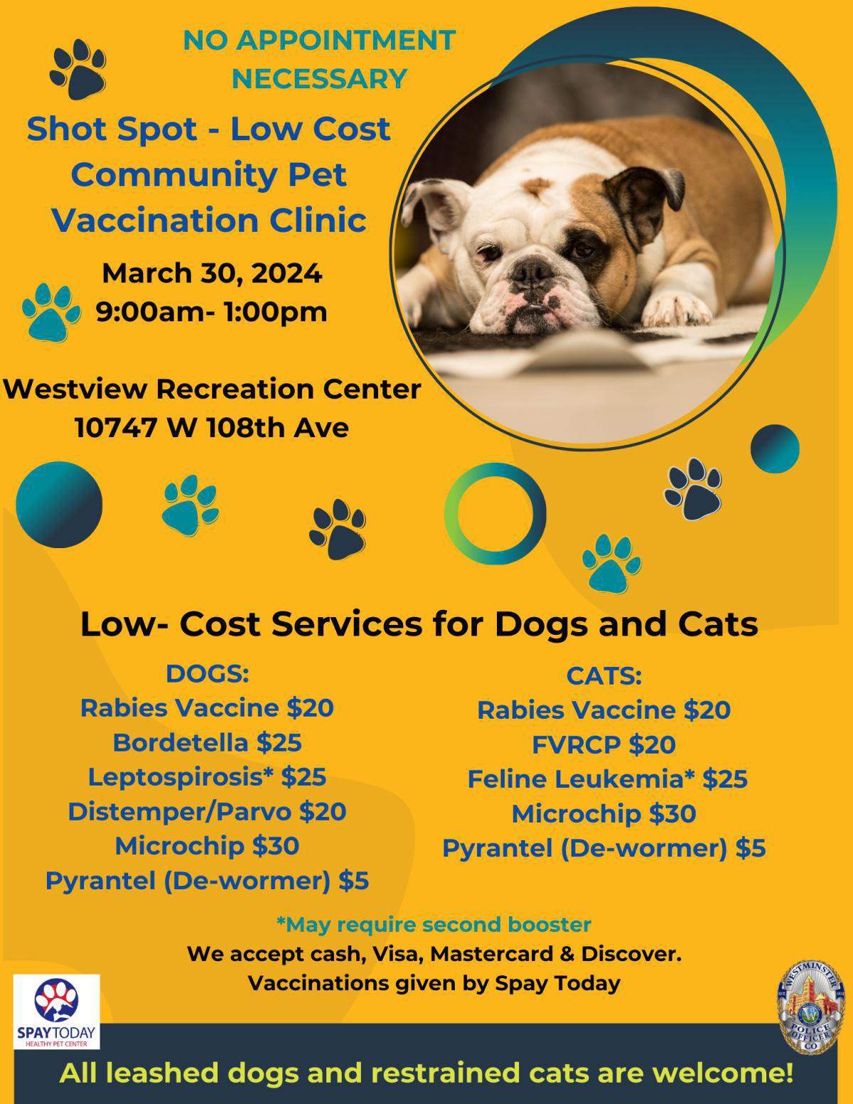 Low Cost Pet Vaccination Clinic Low Cost Pet Vaccination Clinic