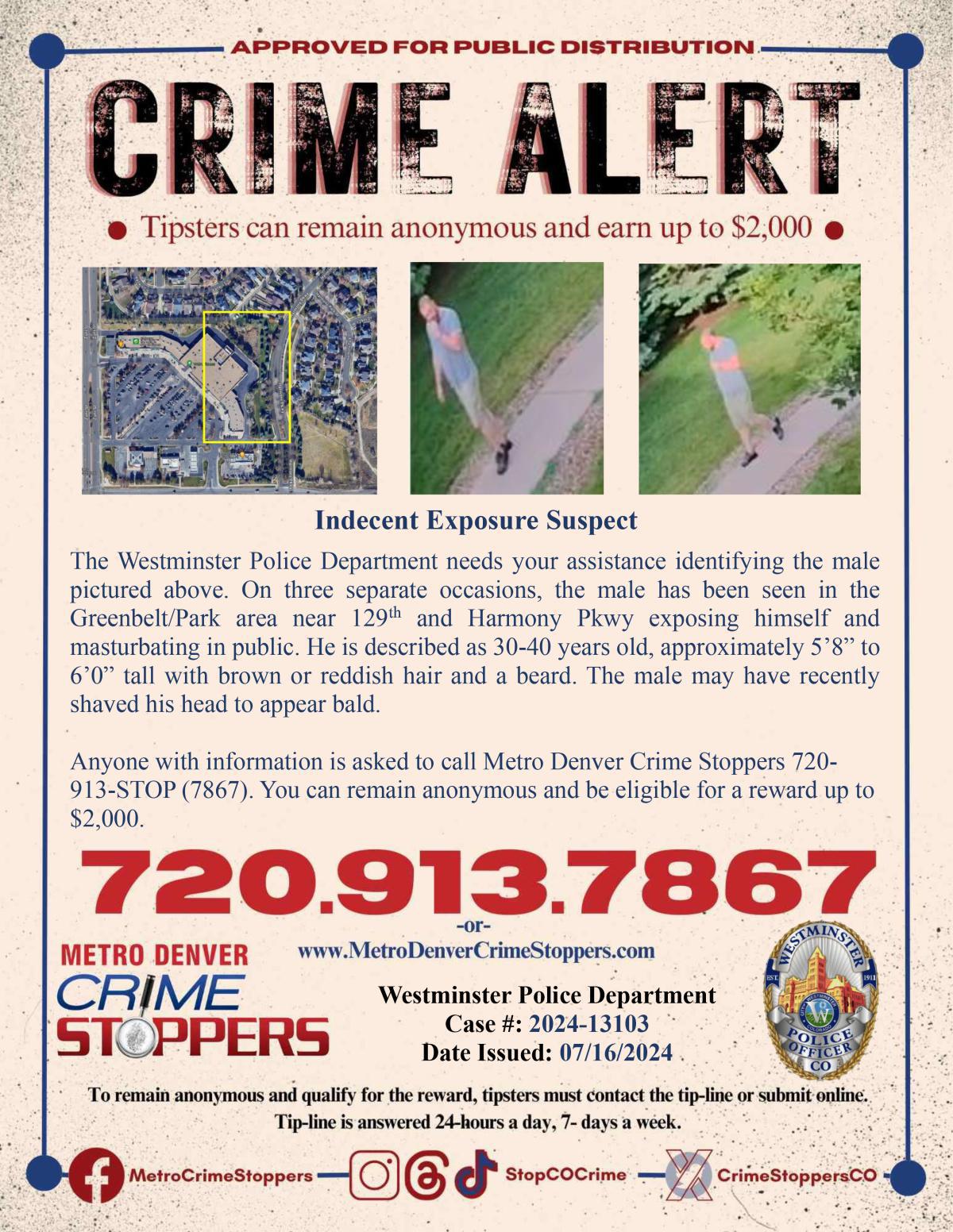 Community Alert - Indecent Exposure