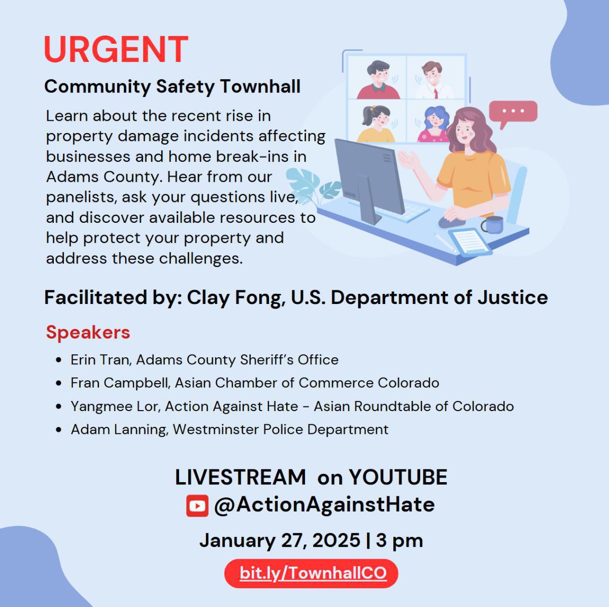 Upcoming Community Safety Townhall Upcoming Community Safety Townhall