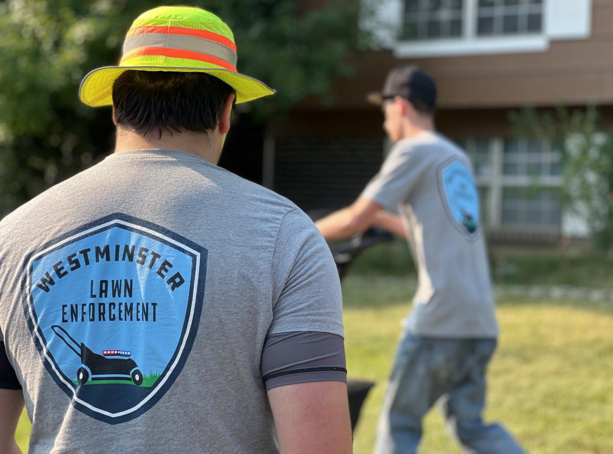 Mowing with Cops: Lawn Enforcement Program